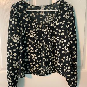 MUDD daisy button up blouse